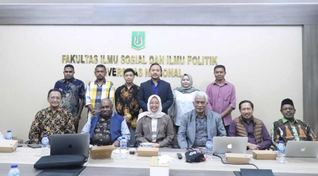 Prodi Doktoral Ilmu Politik FISIP UNAS Adakan FDG Naskah Akademik Bersama Tim Pemekaran DOB Kabupaten Babo Raya