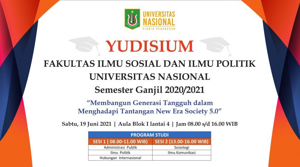 Read more about the article YUDISIUM Fakultas Ilmu Sosial dan Ilmu Politik Semester Ganjil Tahun Akademik 2020/2021