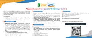 Read more about the article Magang dan Studi Independen bersertifikat Batch 7