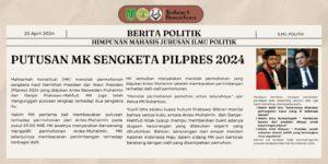 Read more about the article PUTUSAN MK SENGKETA PILPRES 2024