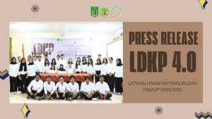 Read more about the article PRESS RELEASE LATIHAN DASAR KEPENGURUSAN 4.0 HIMAJIP PERIODE 2024/2025